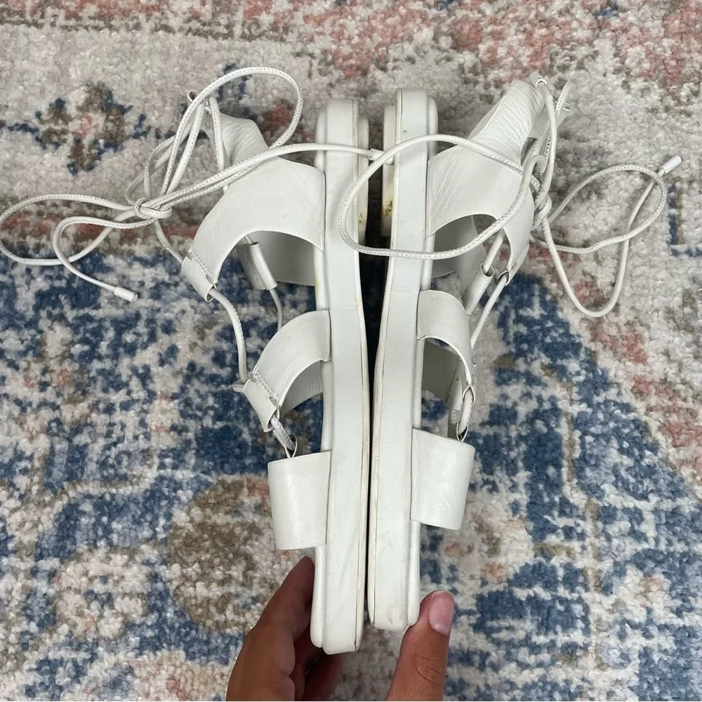 Vince ‘Rockwell’ Gladiator Strappy Slingback Sandal White Size 9.5 Women’s